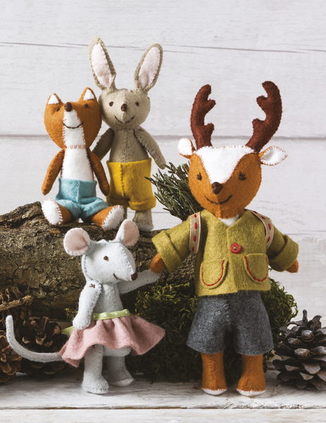 Felt Animal Families Book
