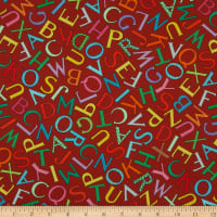 Vintage Treasures Playful Letters Red