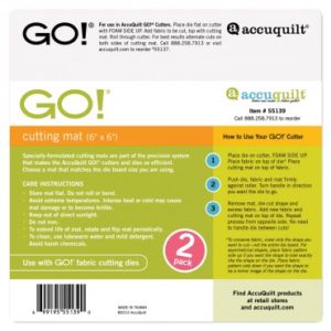 AccuQuilt Cutting Mats 6" x 6" 2 pack