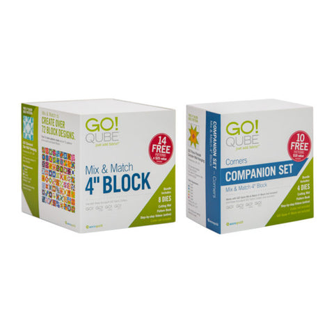 AccuQuilt Dies Go! Qube 4" Companion Set- Corners