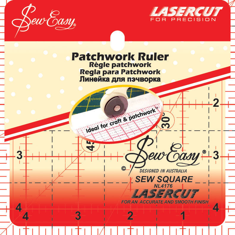 Quilting Rulers  RULER SQUARE RULE  4.5IN X 4.5IN imperial