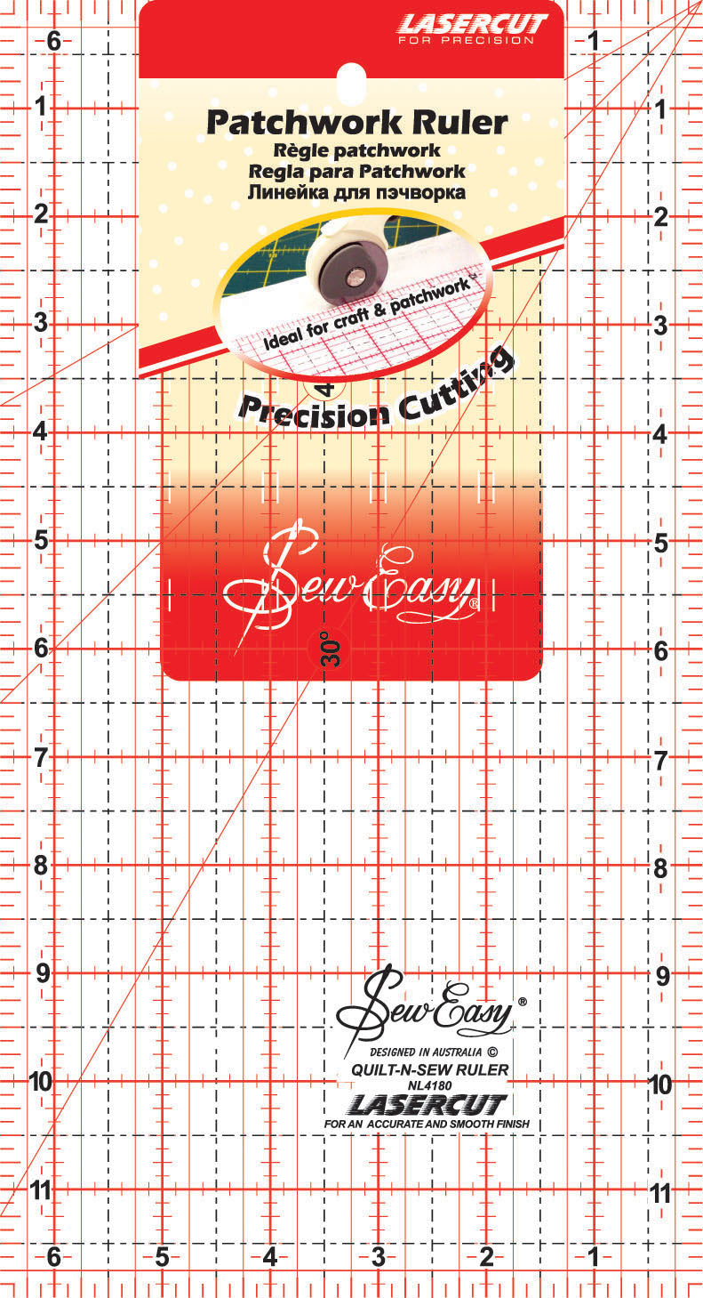 Quilting Rulers RULER QUILTERS  12IN X 6.5IN imperial