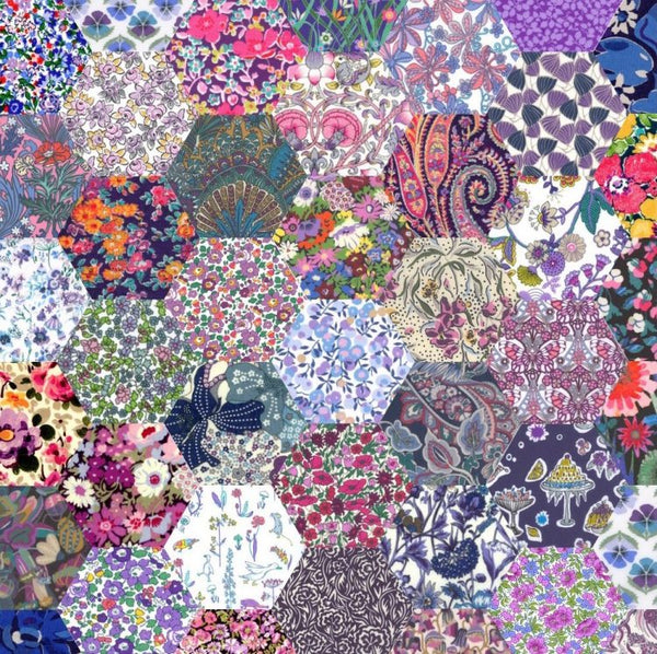Liberty Fabrics 1" Finished Hexagon Purple