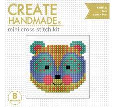 Cross Stitch  Create Hand Made Starter  Bear