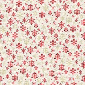Scandi Christmas  large Red Snow Flakes