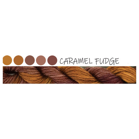Paint box Cottage Garden Threads  Caramel Fudge