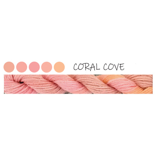 Paint box Cottage Garden Threads Coral Cove