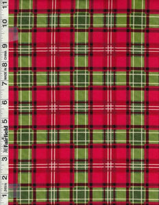 Red And Green Christmas Memories Plaid